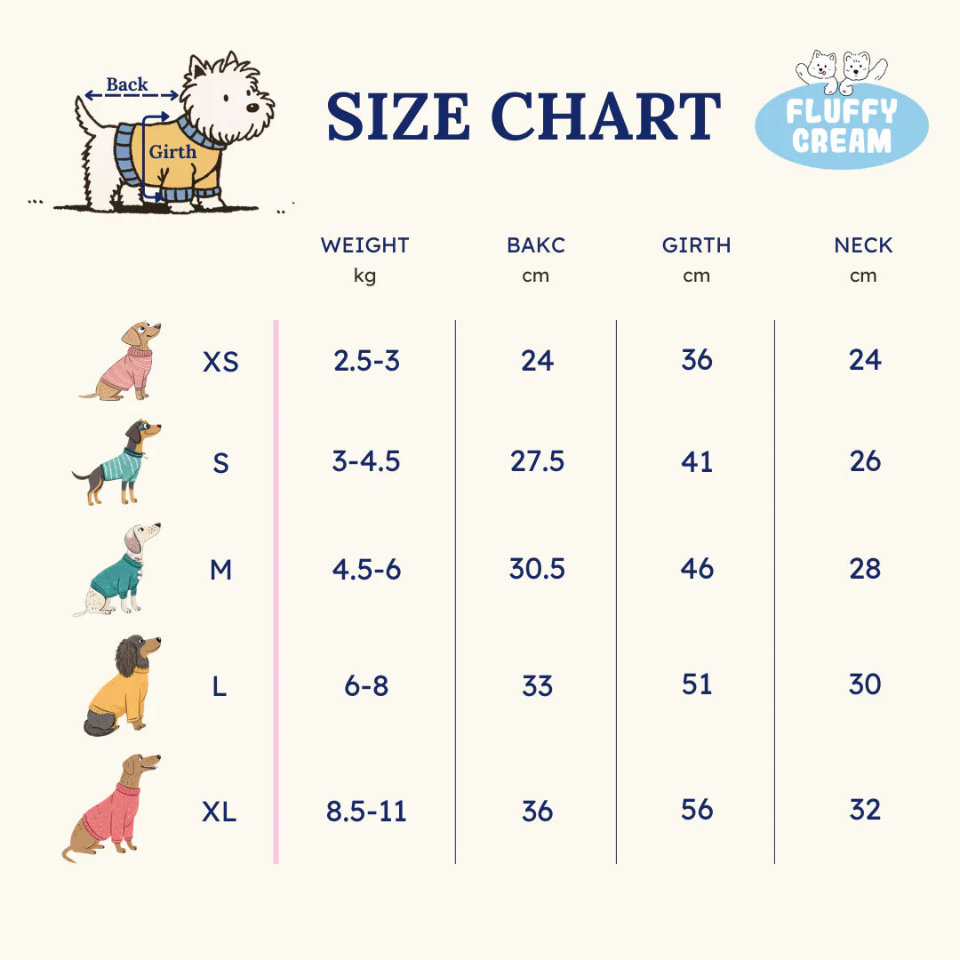 Size Chart (cm)