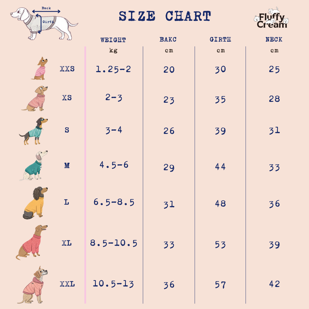 Size Chart (cm)