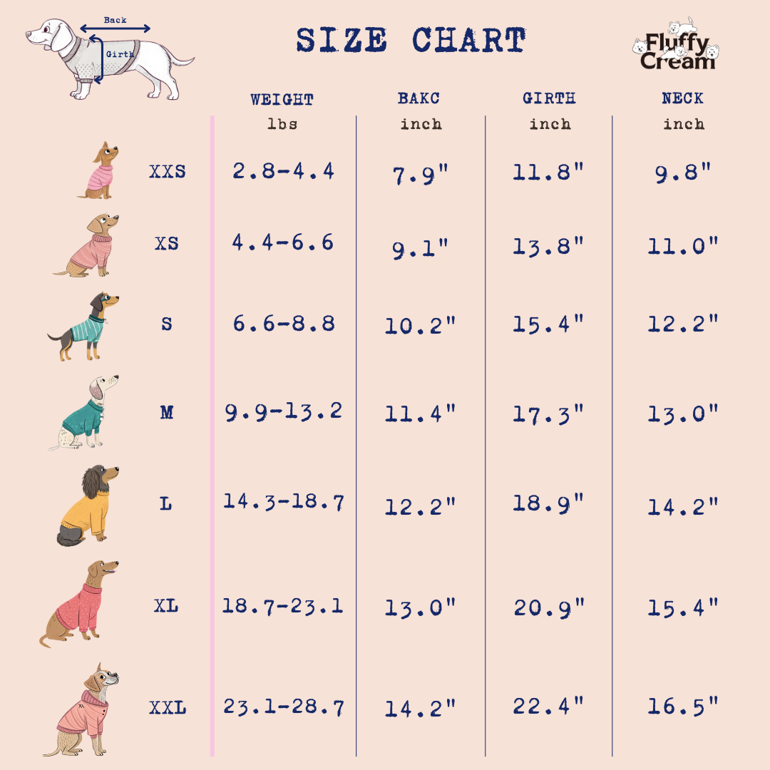 Size Chart (inch)