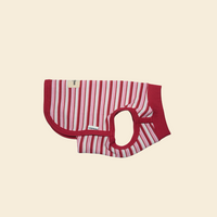 Cherry Stripes Sleeveless Shirt - FluffyCream