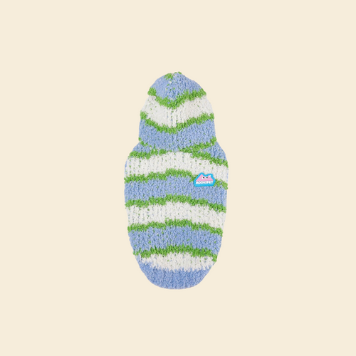 Coral Velvet Striped Sweater Vest - FluffyCream