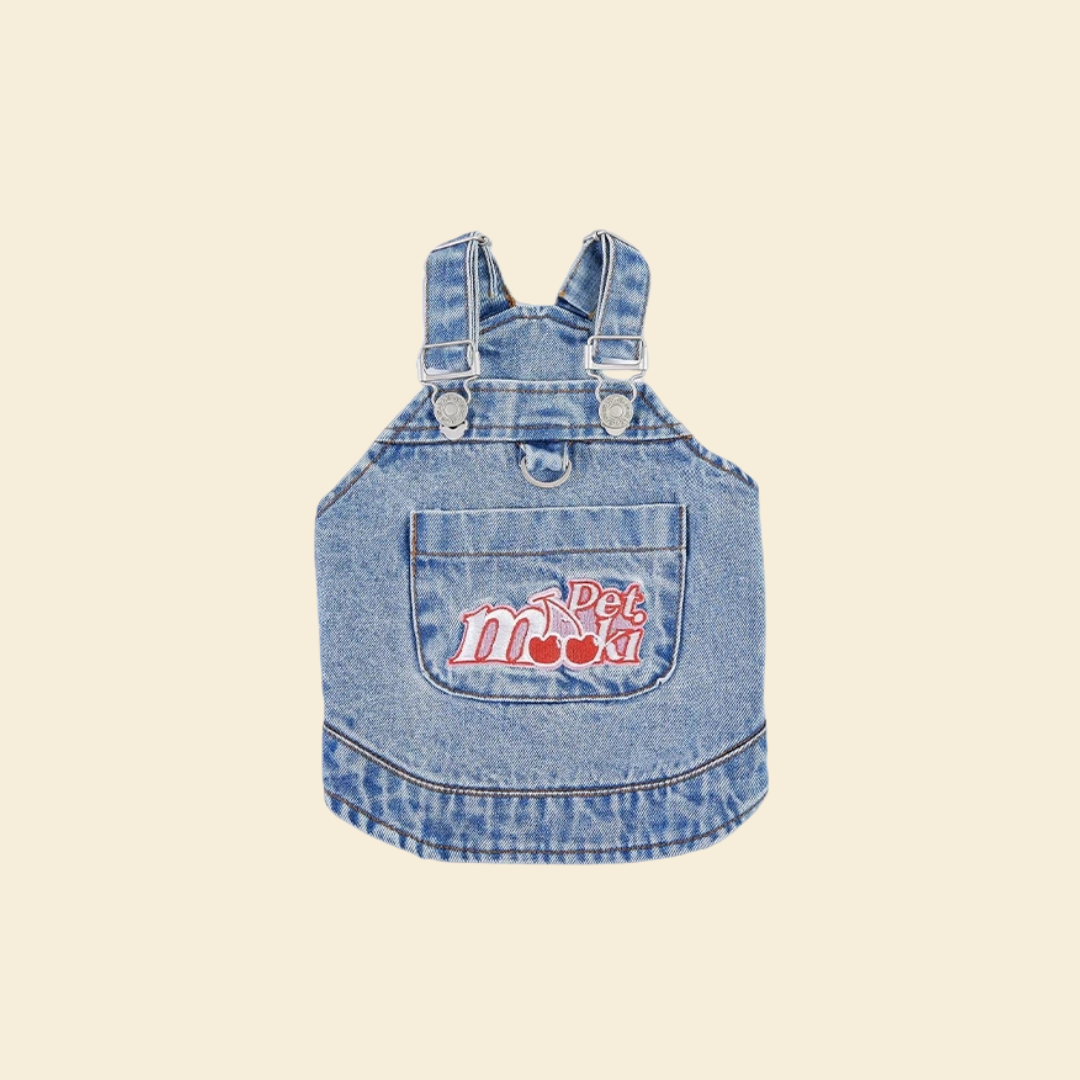 Sweet Denim Vest - FluffyCream