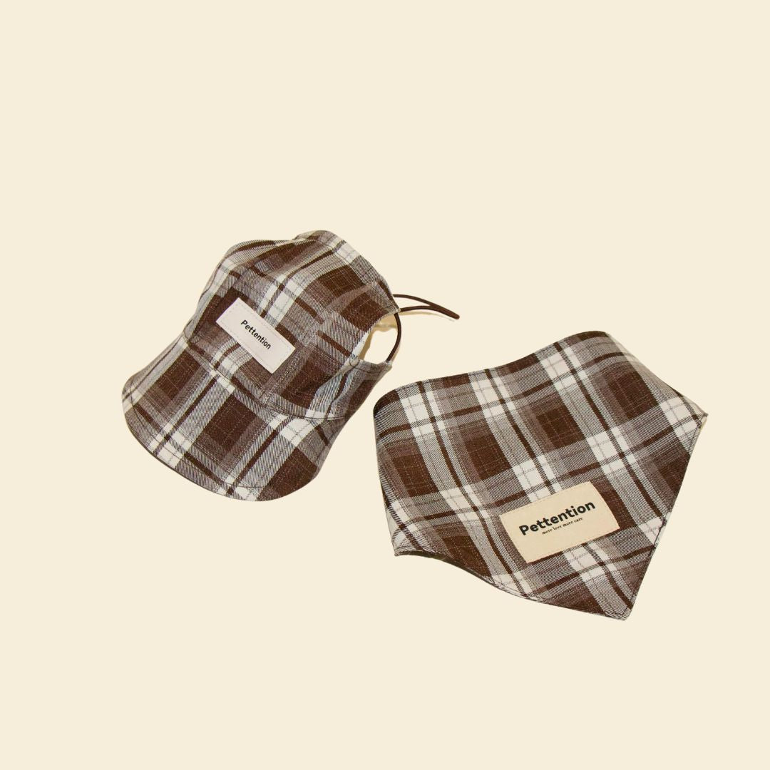 Urban Pup Plaid Bandana - FluffyCream
