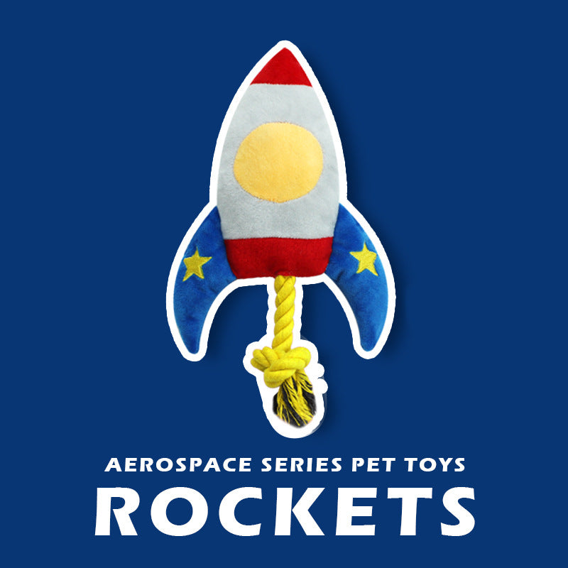 Rocket Rope Dog Toy - FluffyCream