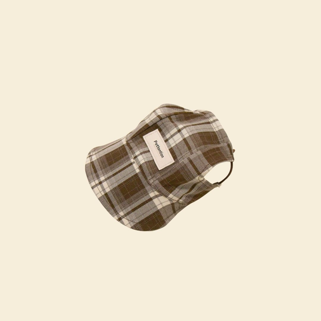 Urban Pup Plaid Cap - FluffyCream