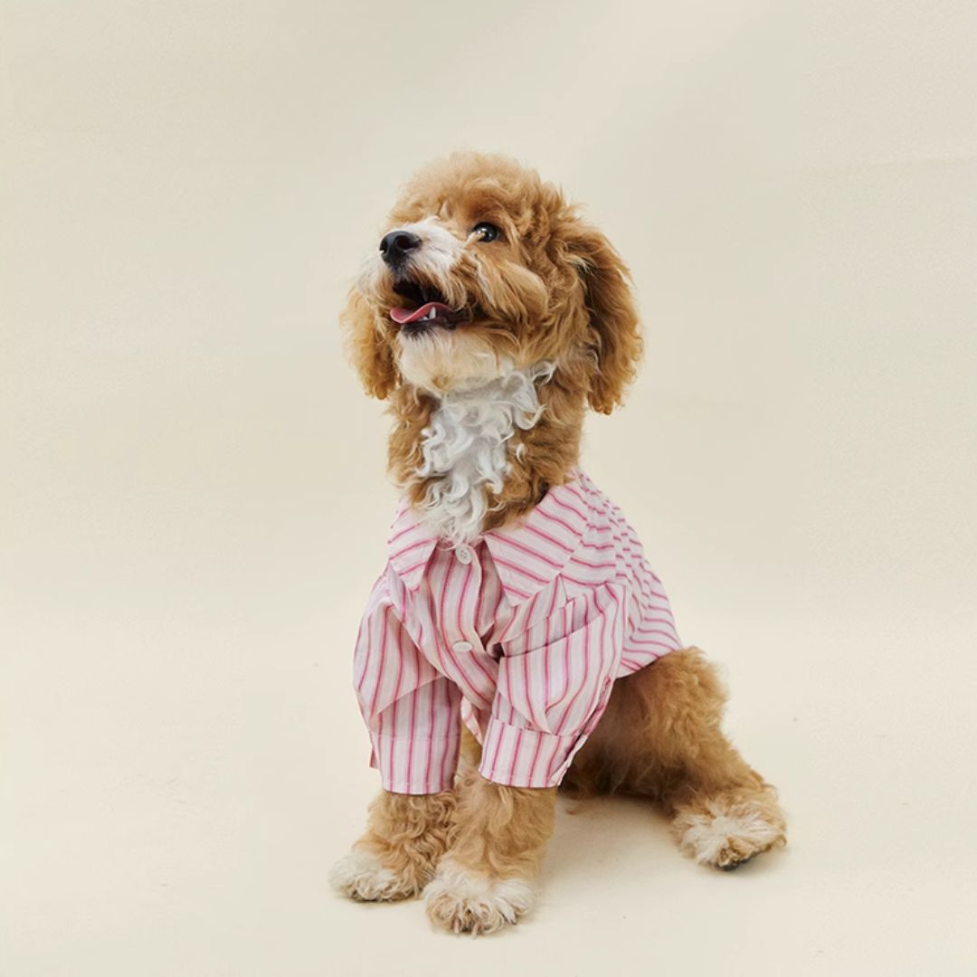 Pink Striped Shirt - FluffyCream