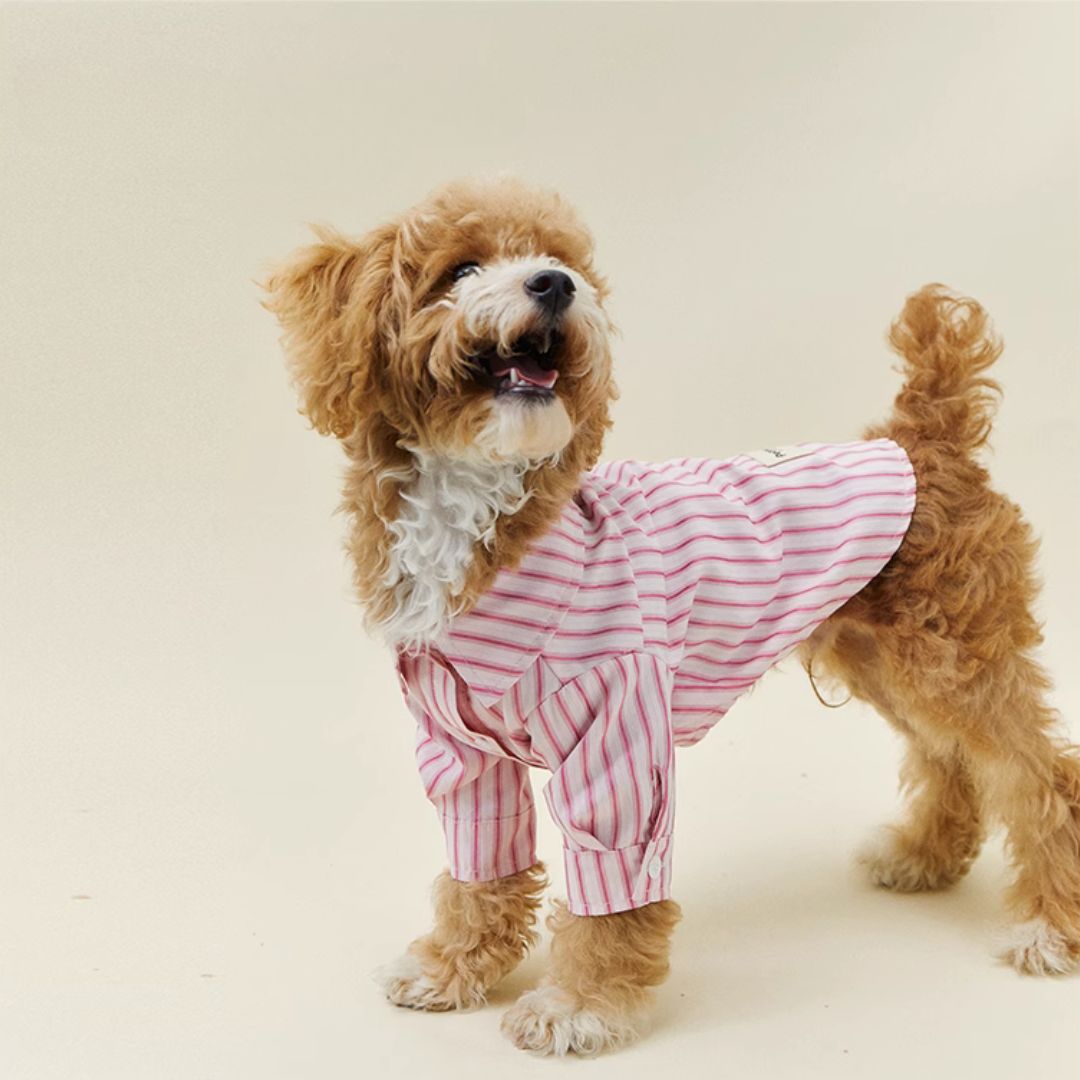 Pink Striped Shirt - FluffyCream