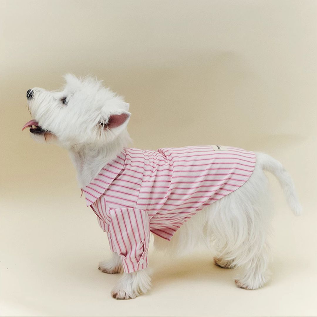Pink Striped Shirt - FluffyCream