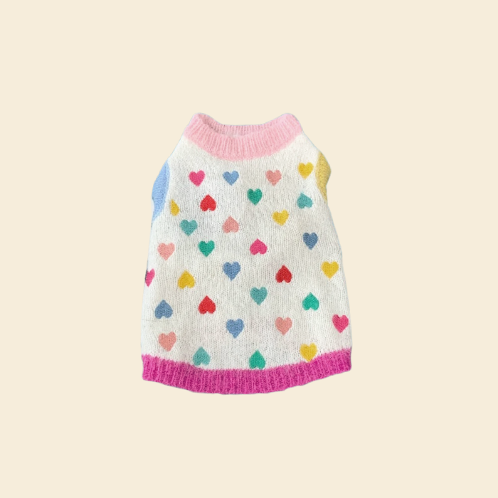 Sweet Heart Dog Sweater