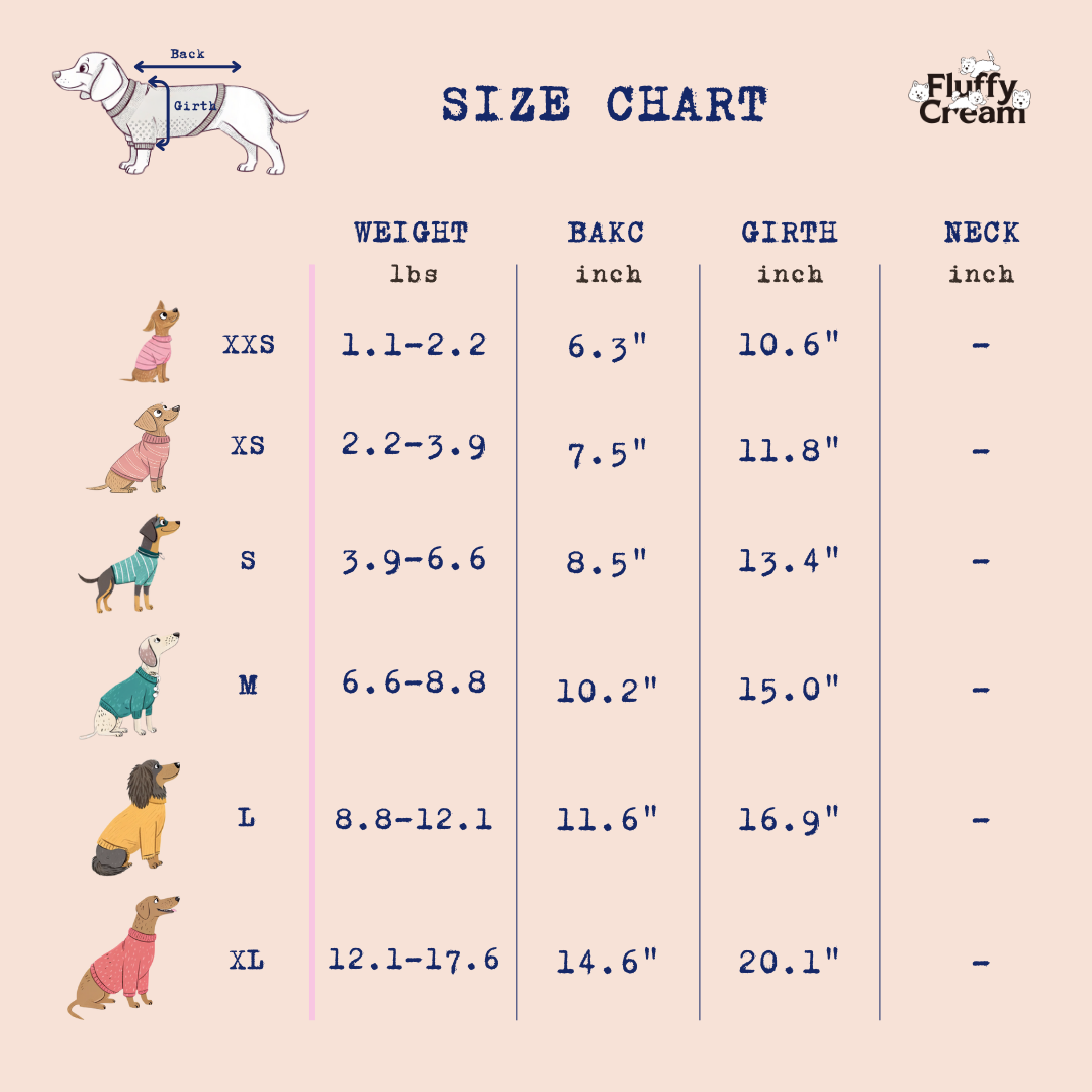 Size Chart (inch)