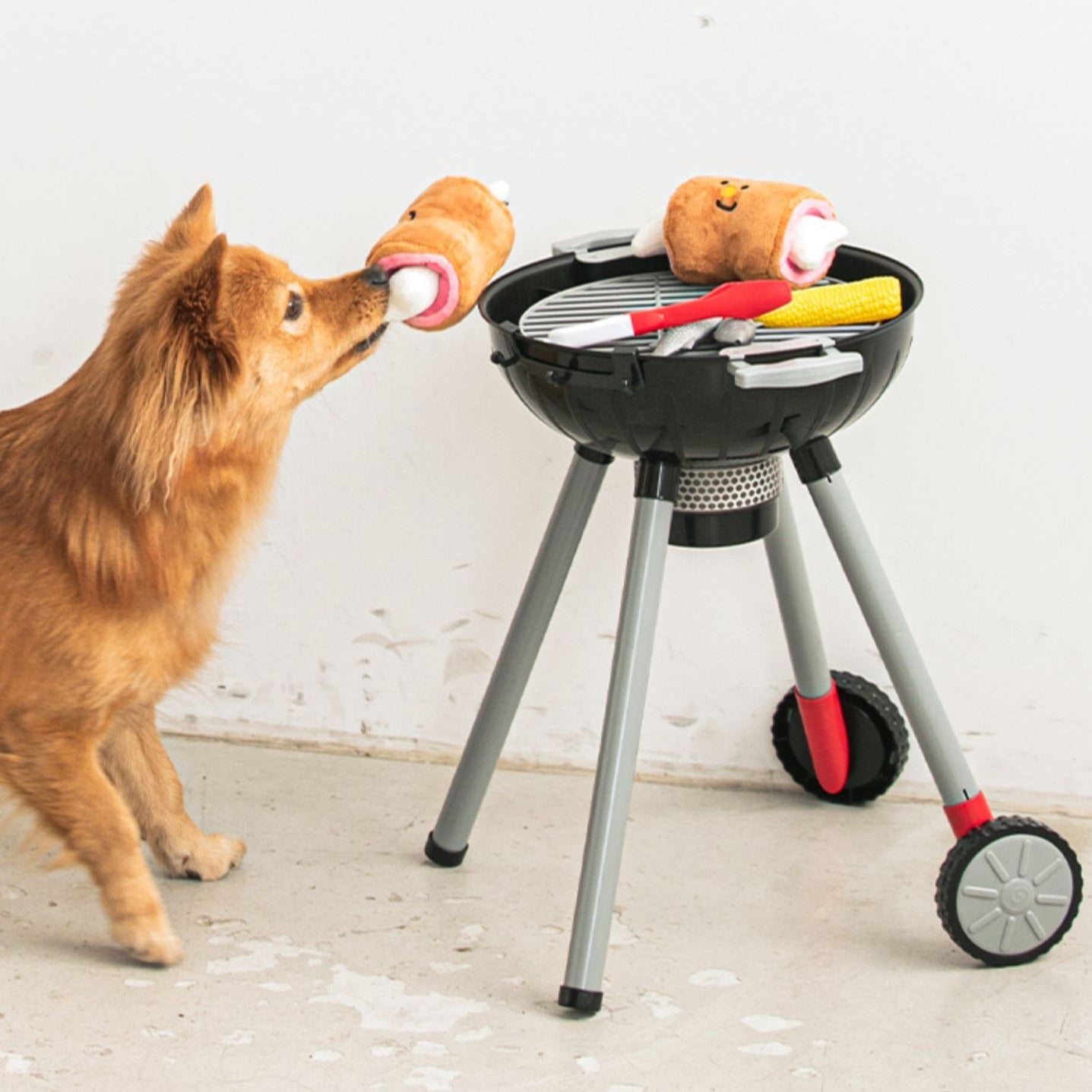 BBQ Meat Interactive Dog Toy - FluffyCream