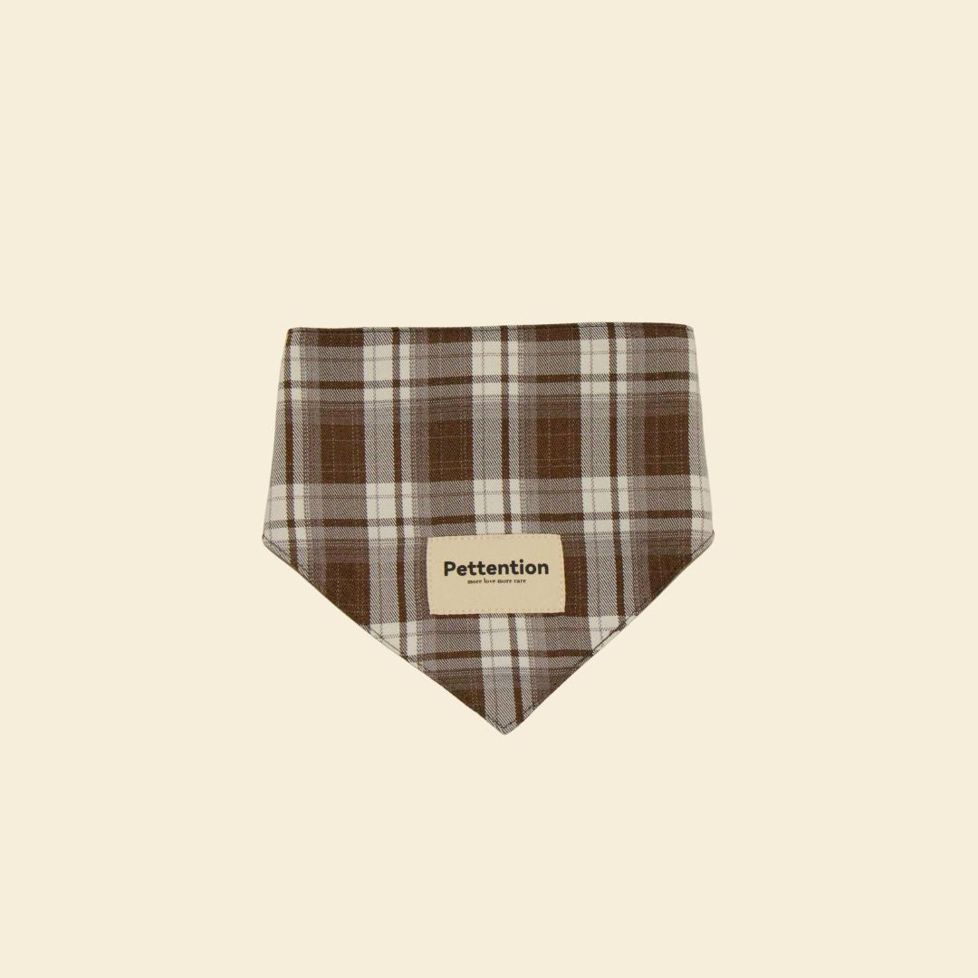 Urban Pup Plaid Bandana - FluffyCream