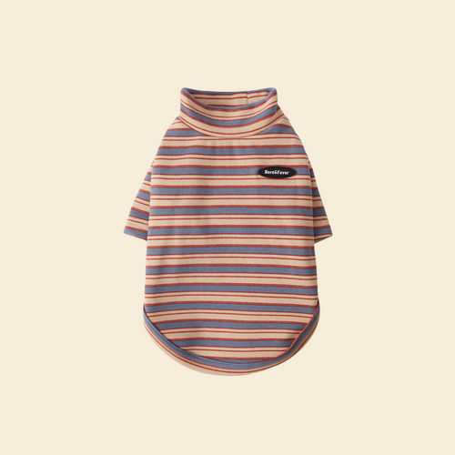 Striped Pet Shirt - FluffyCream