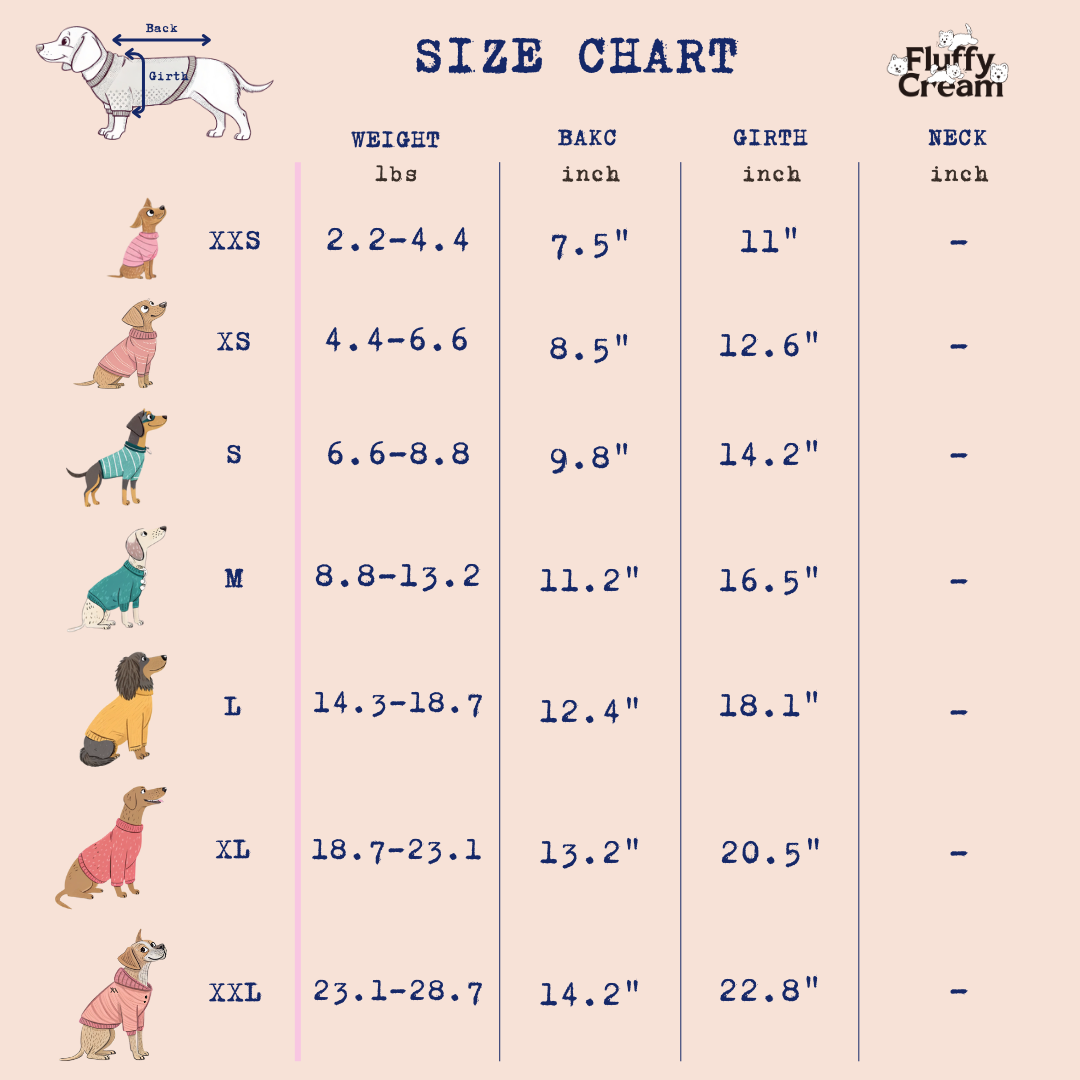 Size Chart (inch)