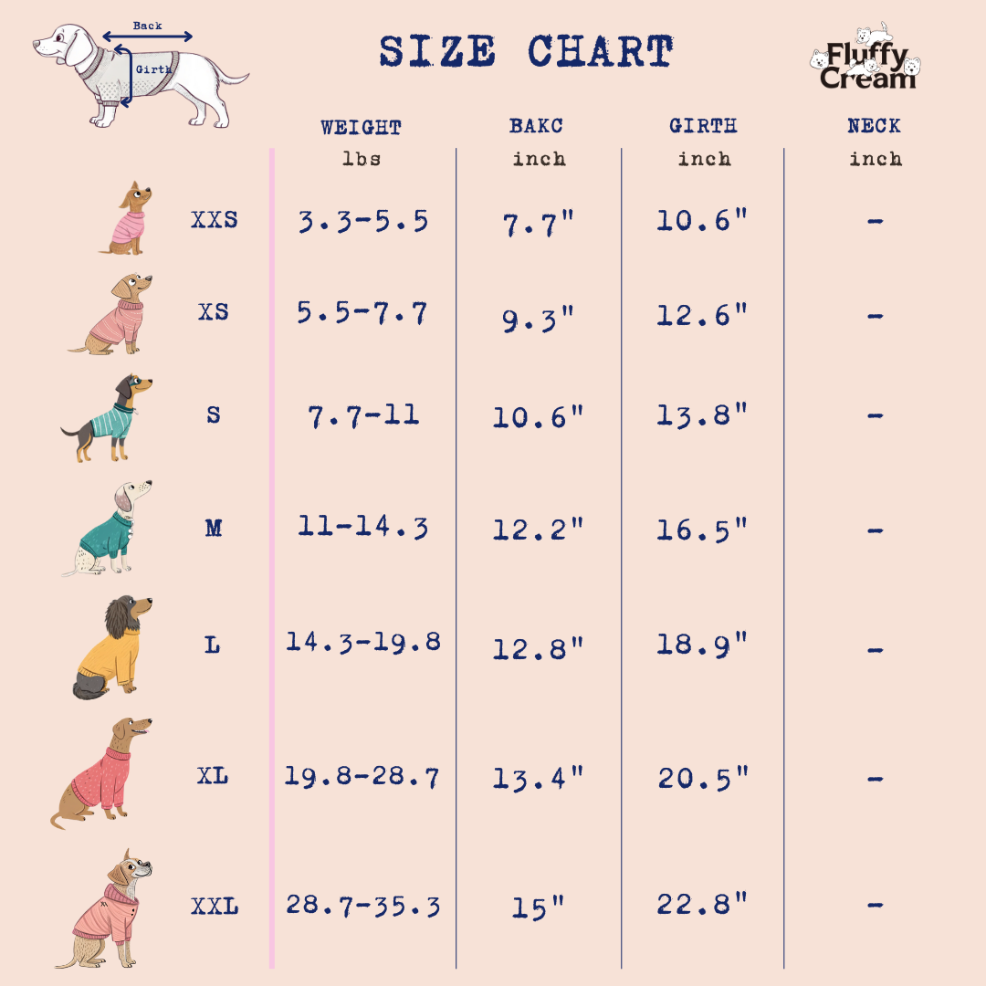 Size Chart (inch)