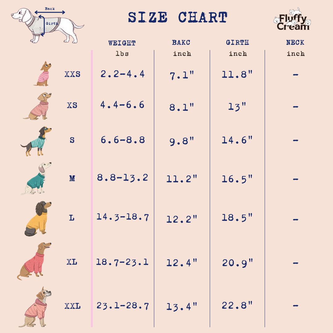 Size Chart (inch)