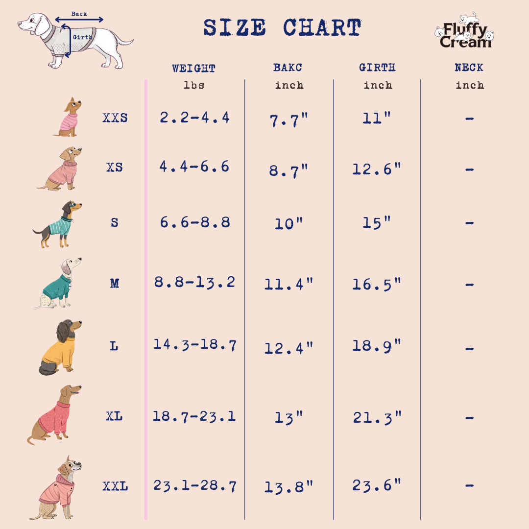 Size Chart (inch)