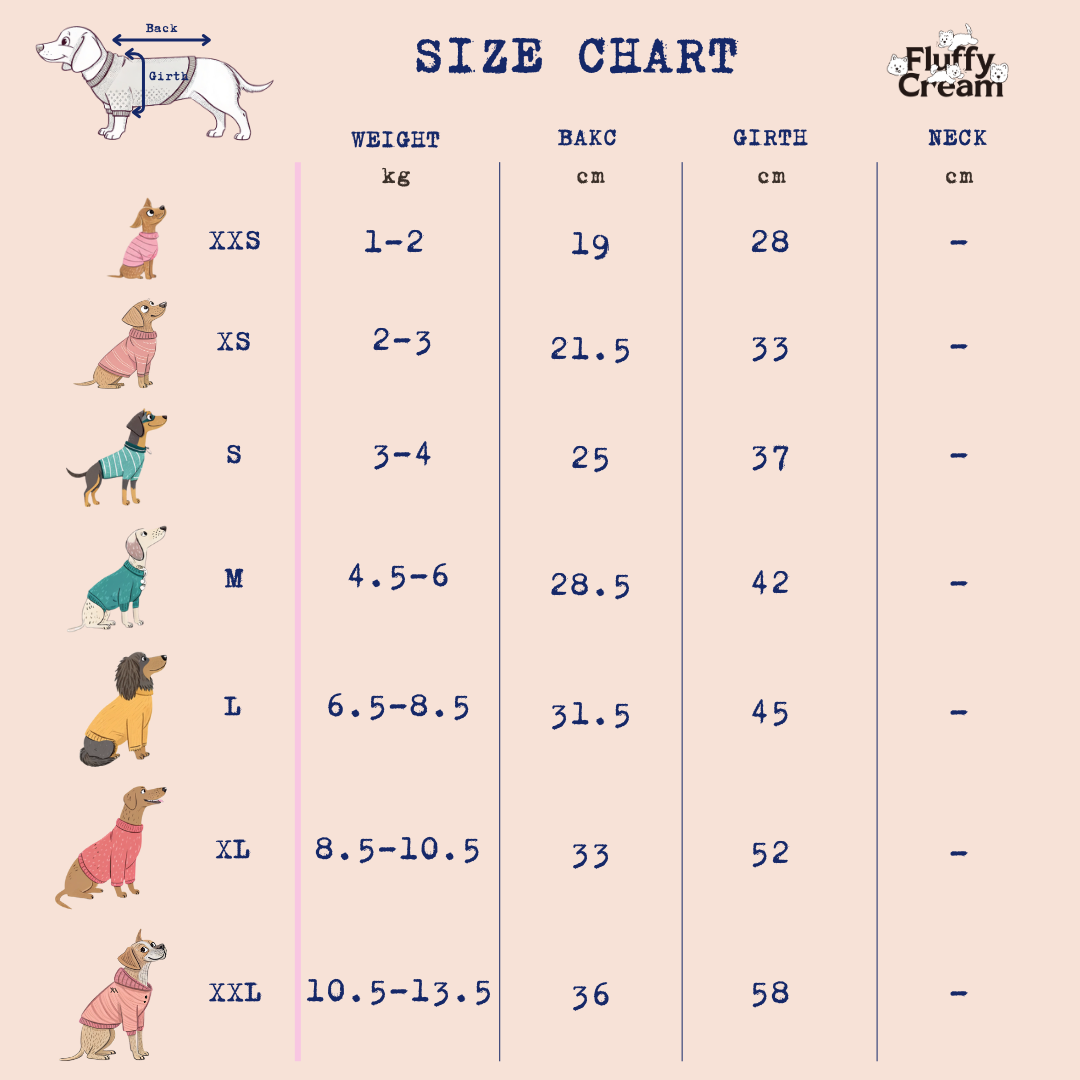 Size Chart (cm)