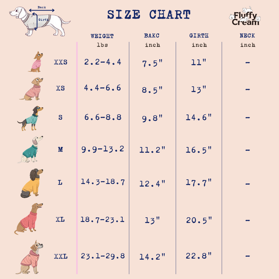 Size Chart (inch)