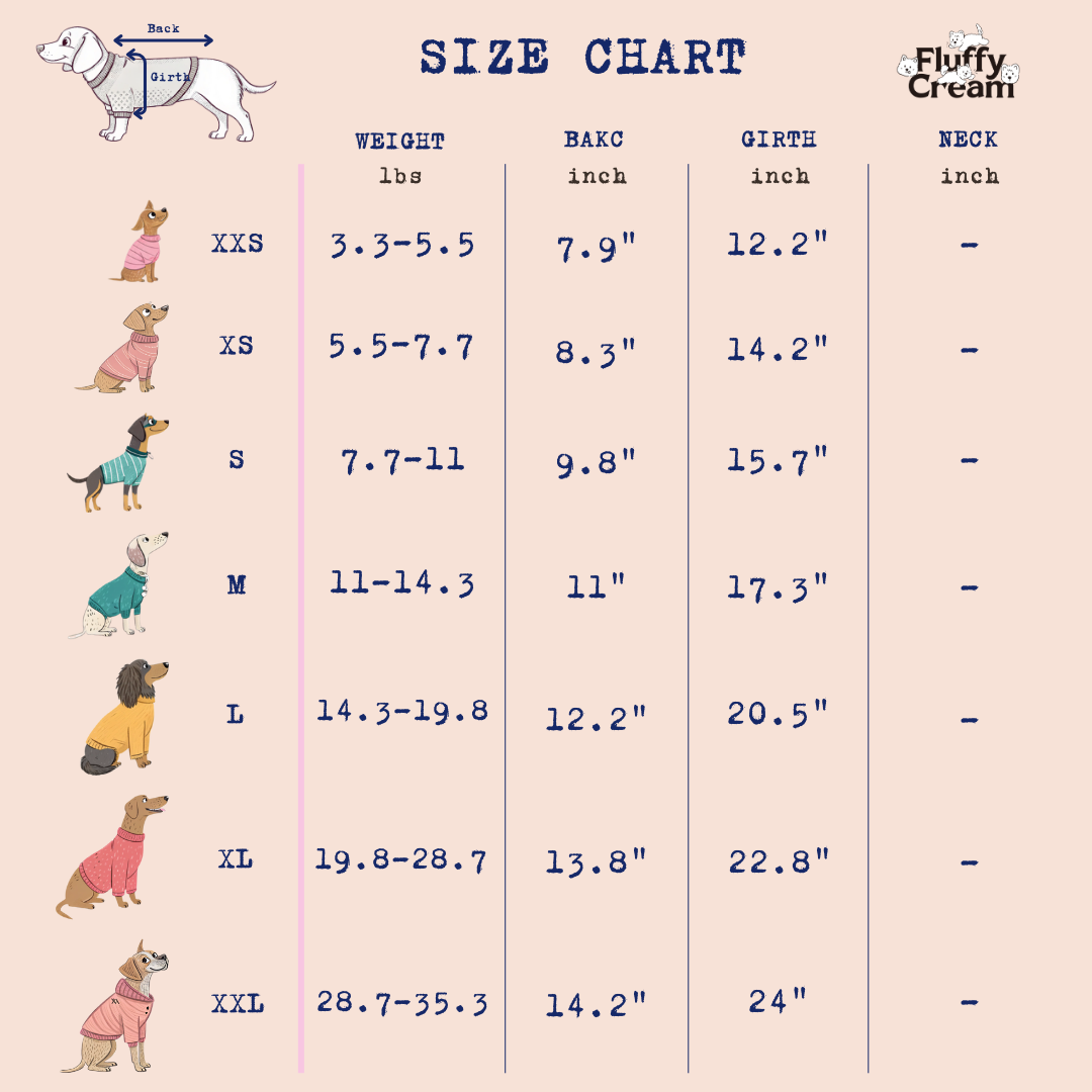 Size Chart (inch)