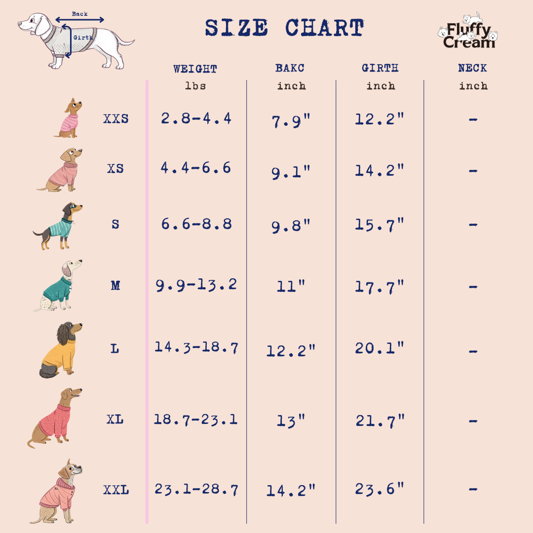 Size Chart (inch)