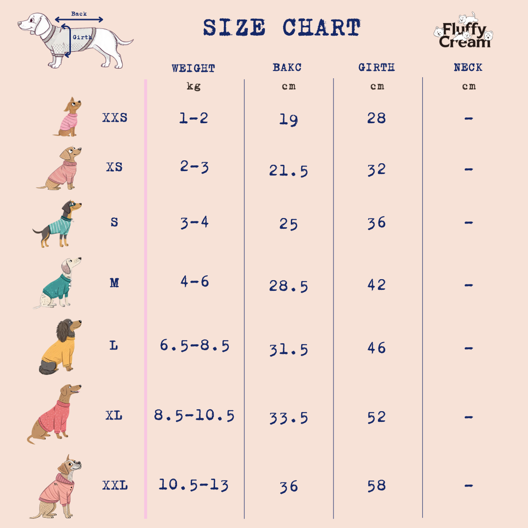 Size Chart (cm)