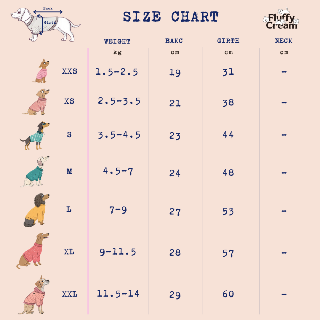 Size Chart (cm)