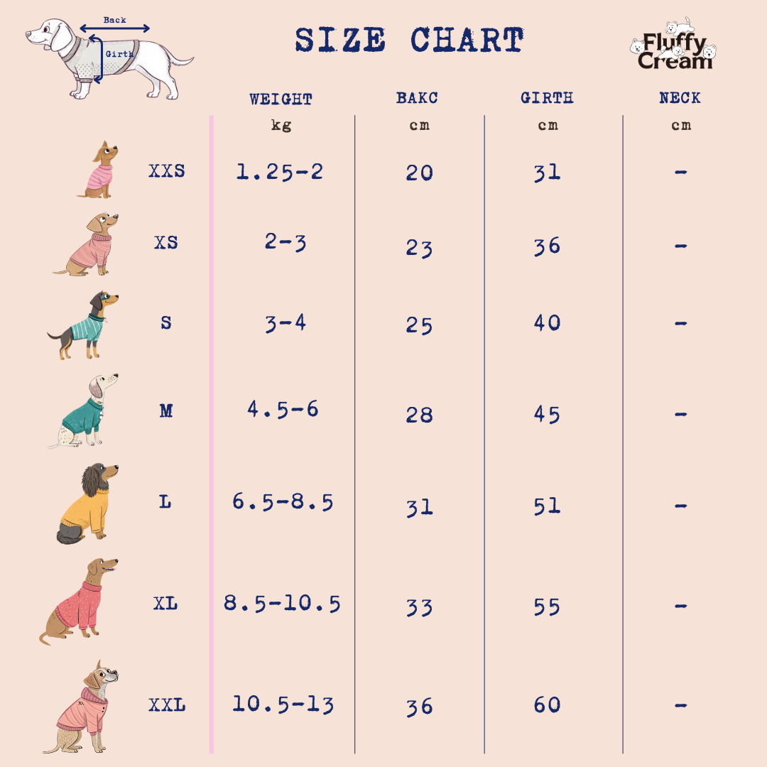 Size Chart (cm)