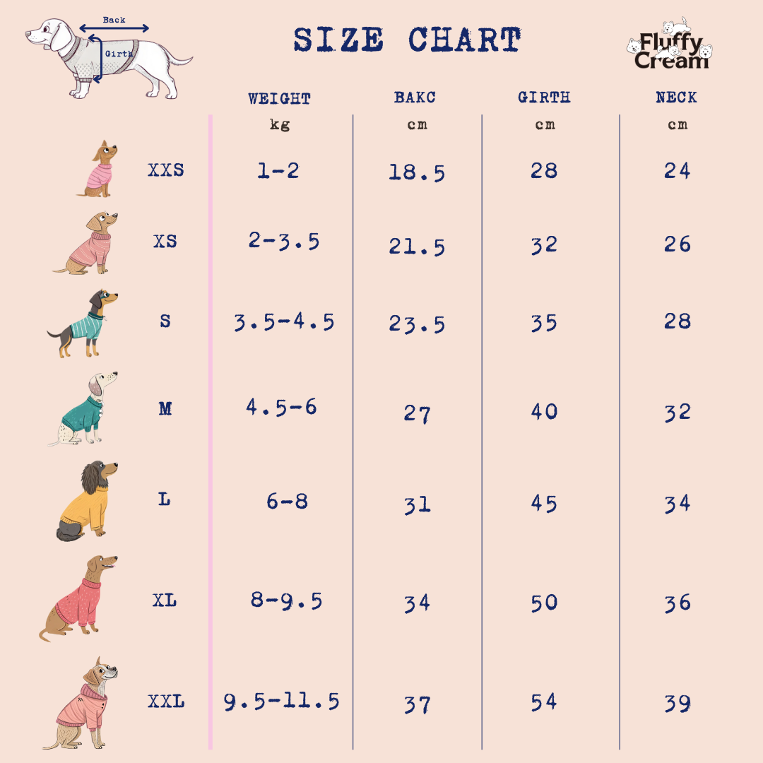 Size Chart (cm)