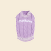 Washed Cable Knit Dog Sweater - FluffyCream