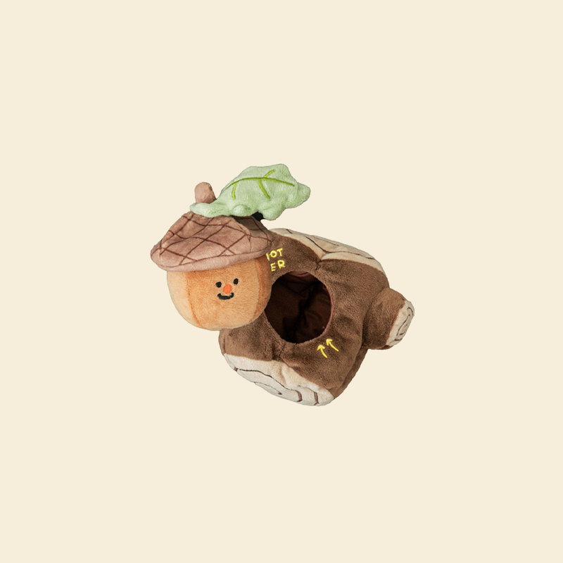 Acorn Dog Toy - FluffyCream