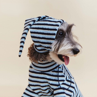 Premium Blue Stripes Pet Hat - FluffyCream