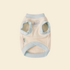Waffle Knit Color Block Pet Tank - FluffyCream