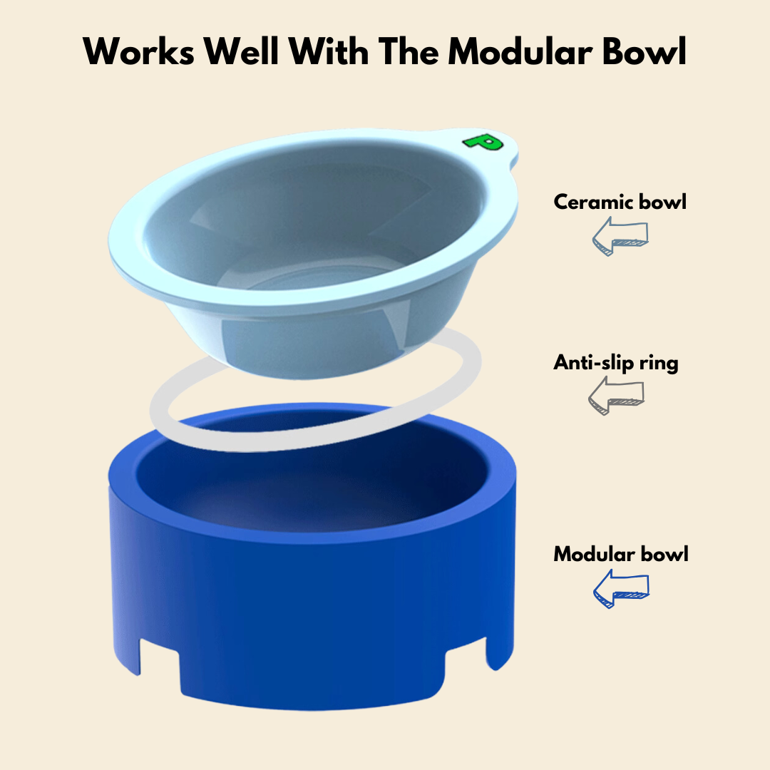 Ceramic Bowl For Modular Pet Feeder - FluffyCream