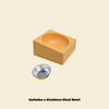 Modular Pet Feeders | Square Bowl - FluffyCream