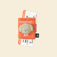 Passport & Ticket Snuffle Dog Toy Set - FluffyCream