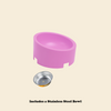 Modular Pet Feeders | Round Bowl - FluffyCream