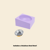 Modular Pet Feeders | Square Bowl - FluffyCream