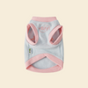 Waffle Knit Color Block Pet Tank - FluffyCream