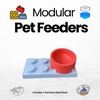 Modular Pet Feeders | Set - FluffyCream